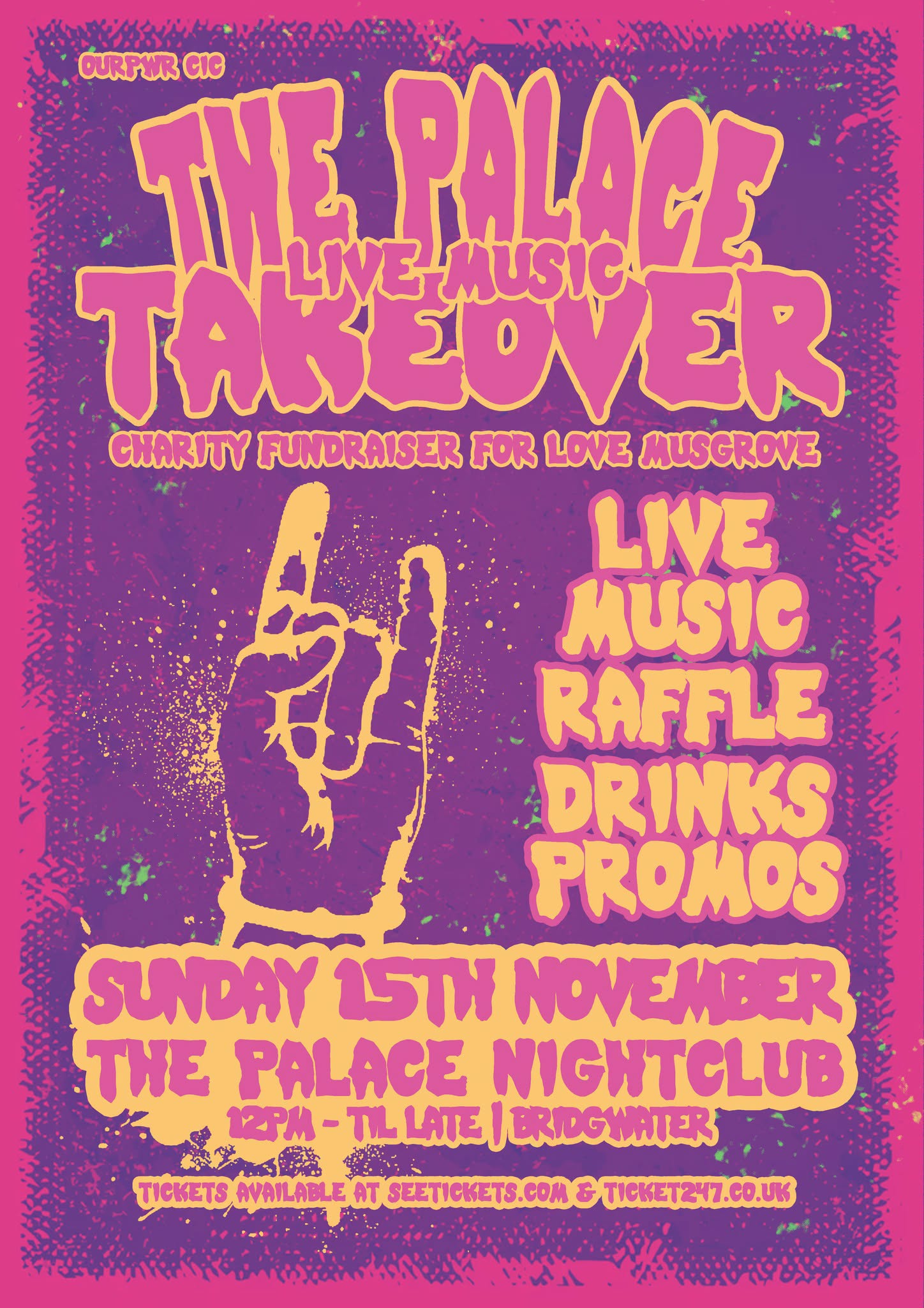 Live Music Takeover at The Palace Nightclub Bridgwater, Sunday 15th November 2026