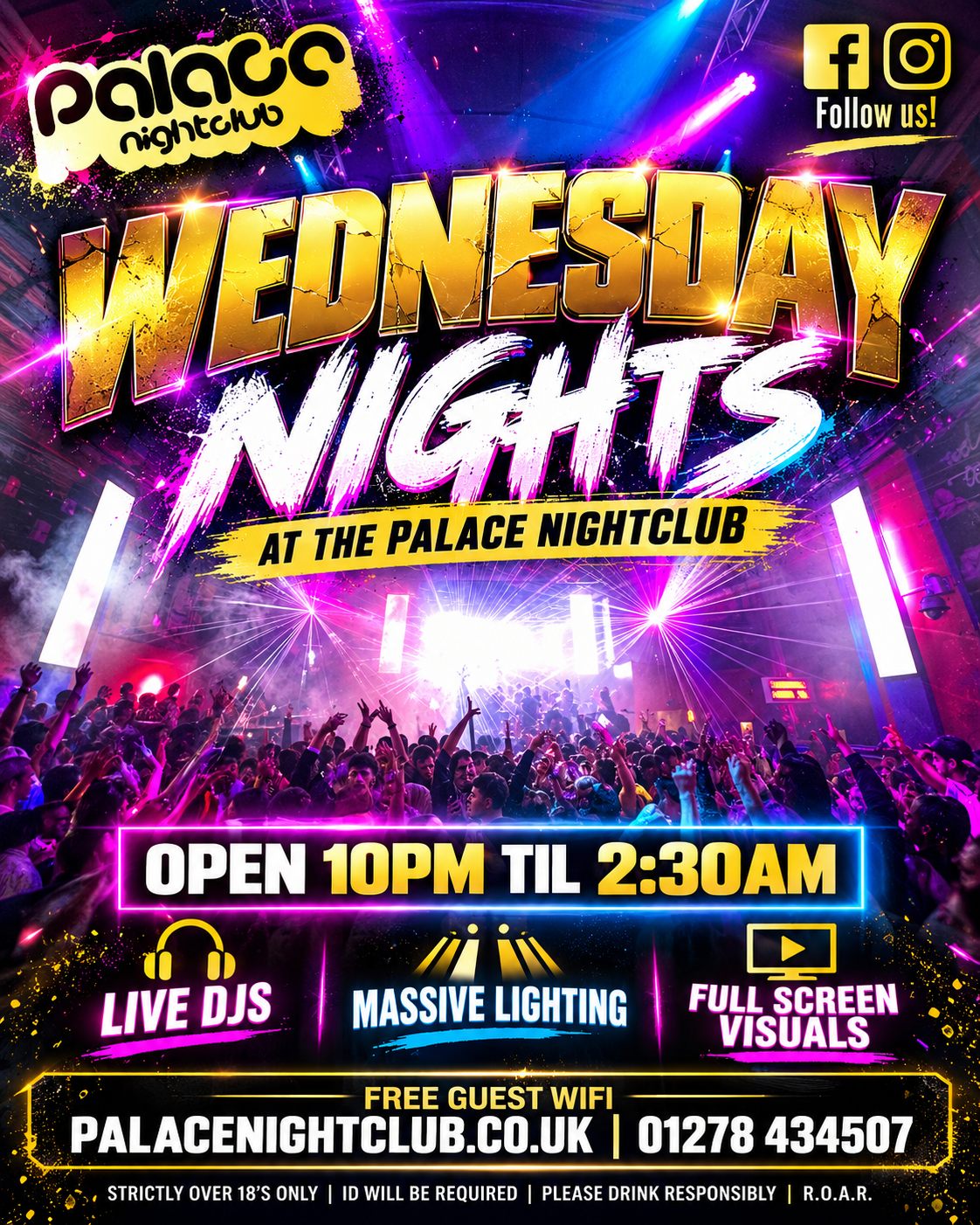 Wednesday Nights at The Palace Nightclub Bridgwater